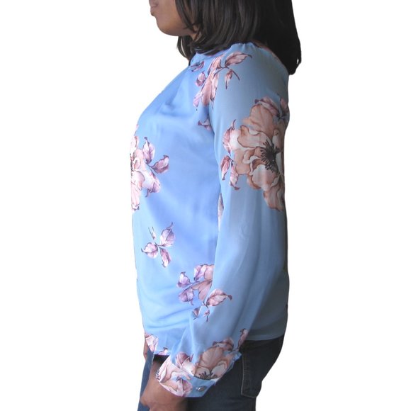 Sky blue long sleeve top - Picture 3 of 3